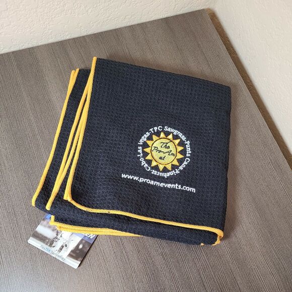 Golf Cap Strap Back ProAm Pinehurst Cabo Las Vegas & Towel New w/ Tag UPF 50 - Picture 8 of 9